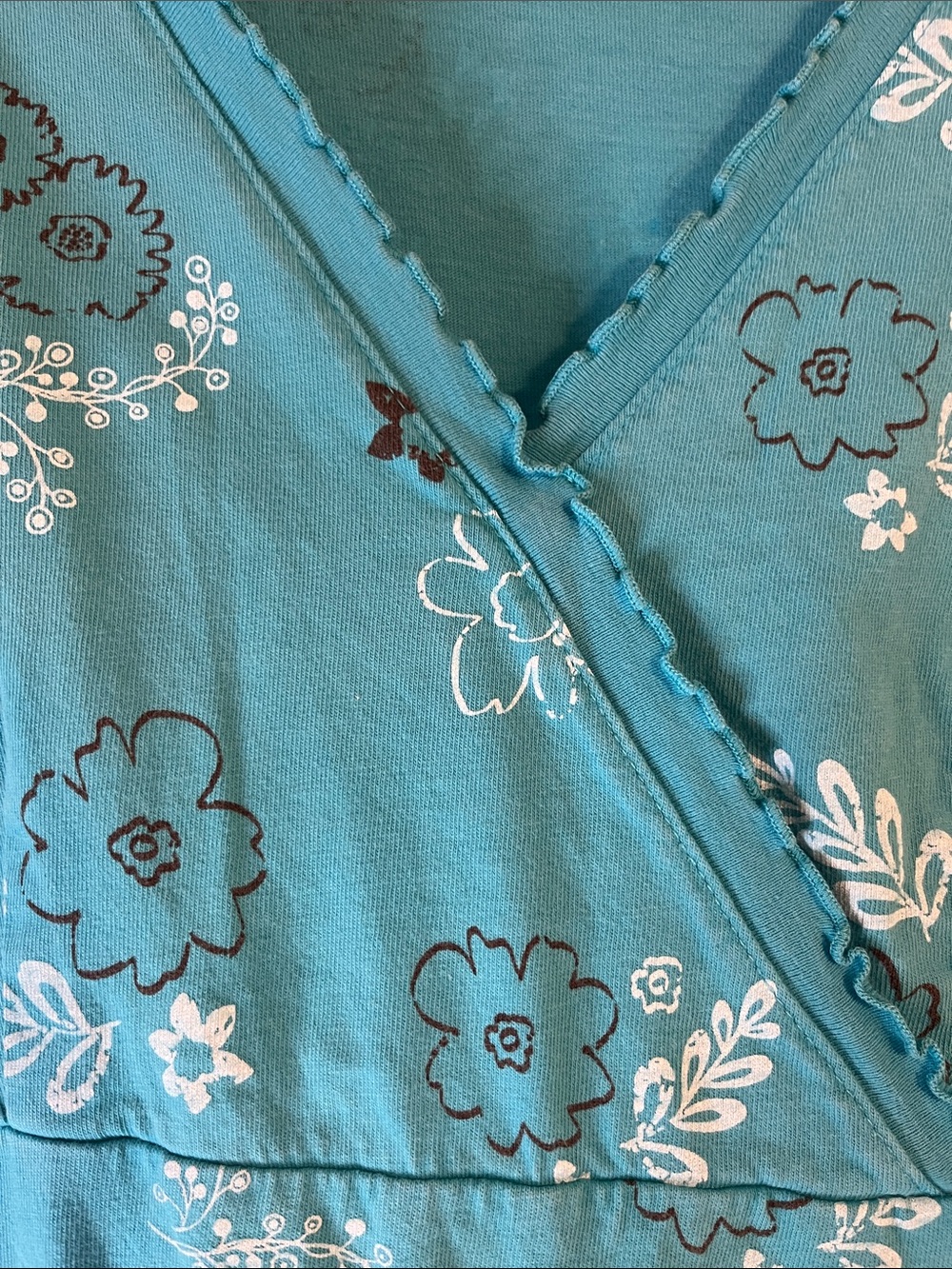 Fresh Produce, Teal Floral Sleeveless Faux-Wrap Midi Dress - Picture 3 of 5
